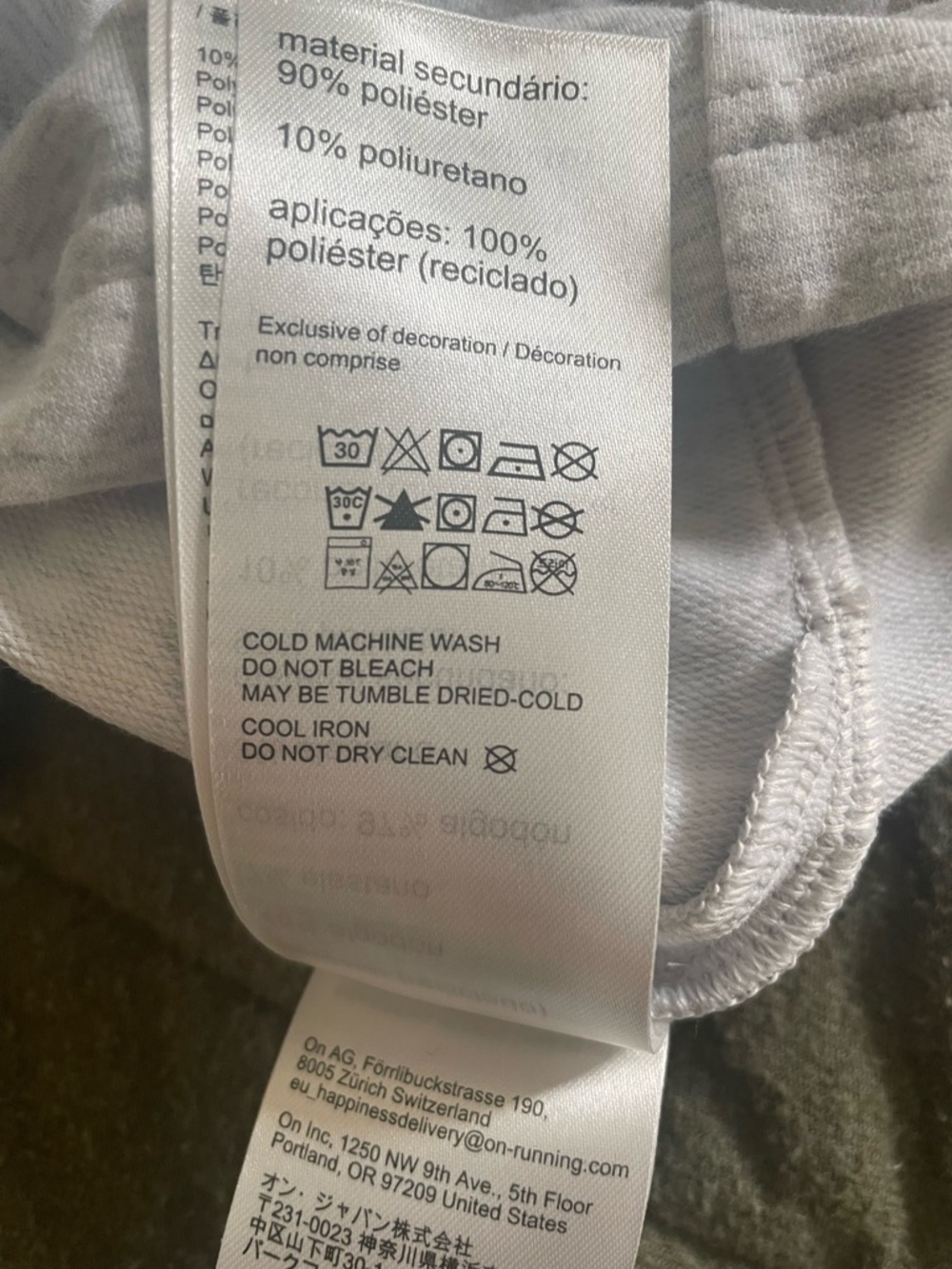 ON Light Gray Cropped Hoodie M - Picture 11 of 11